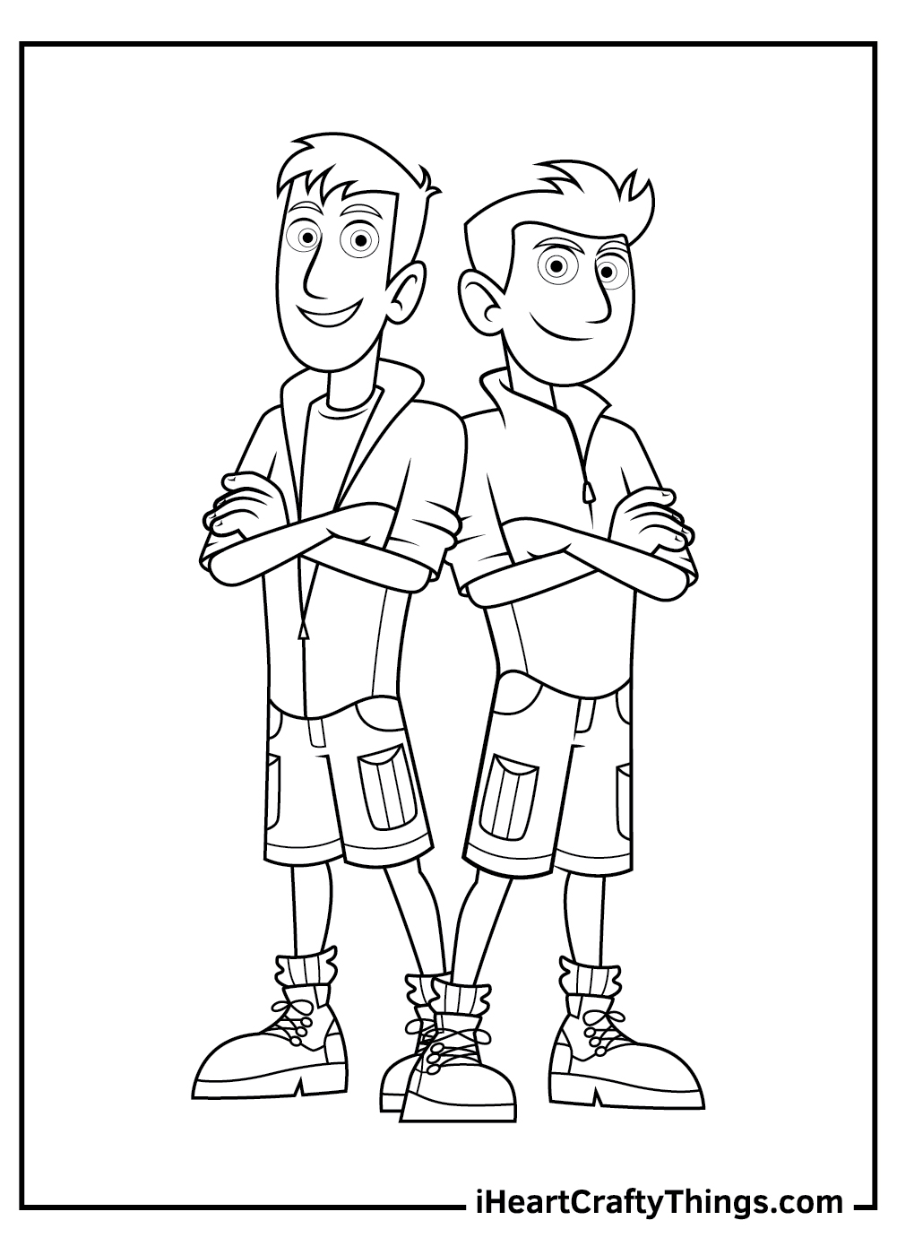 wild kratts coloring pages for kids