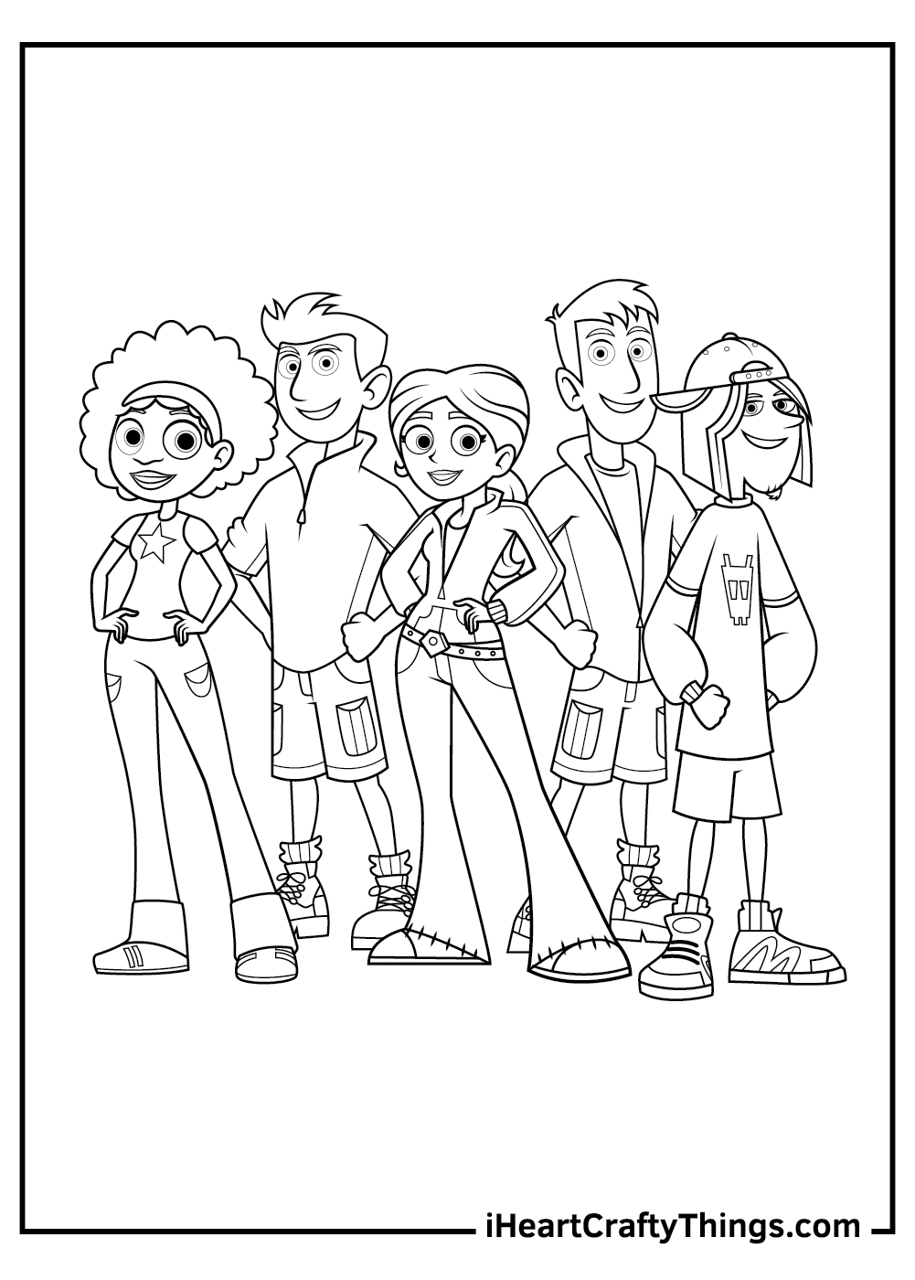 wild kratts coloring pages crew.