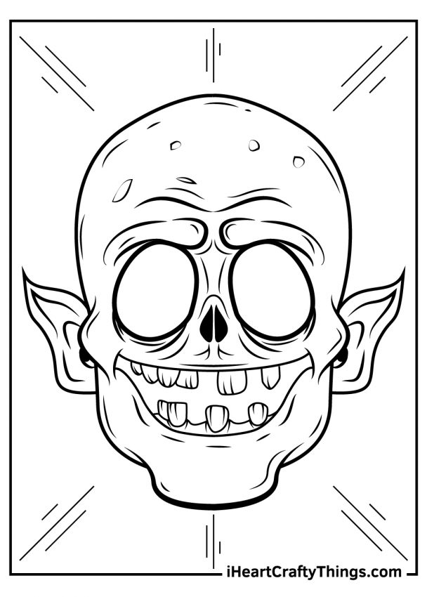 Zombie Coloring Page
