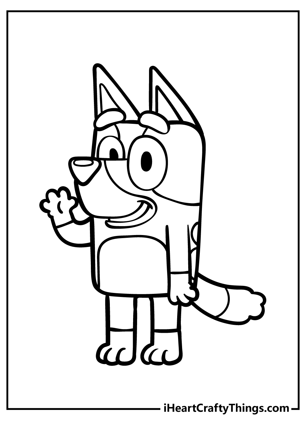 Bluey coloring pages free printable