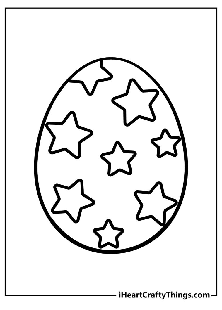 Easter Egg Coloring Pages (100% Free Printables)