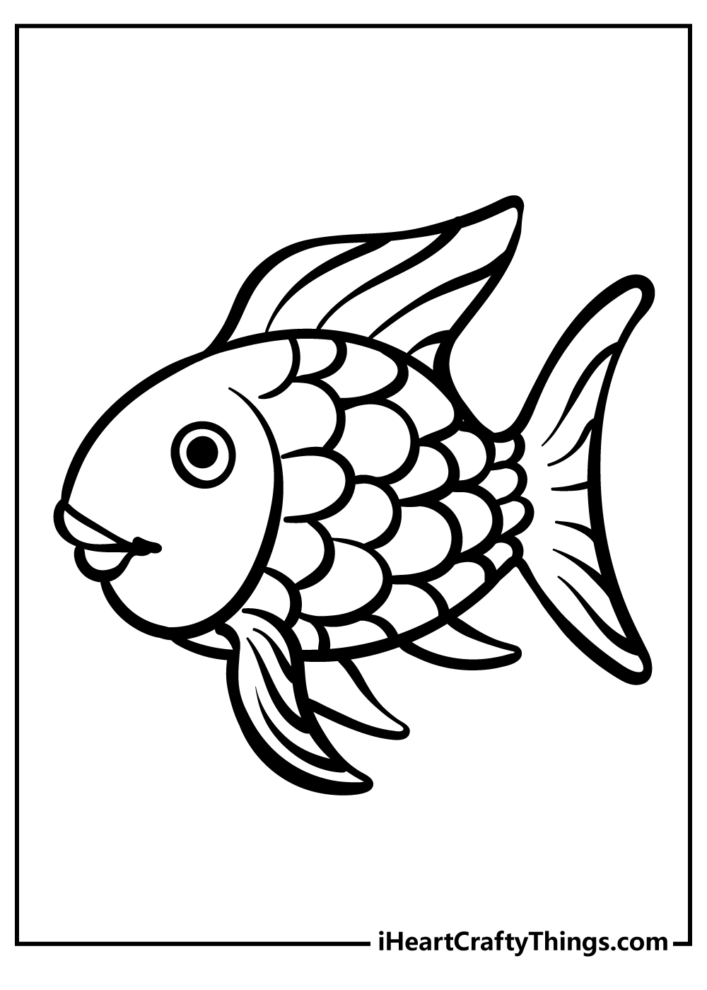 fish coloring pages free printable