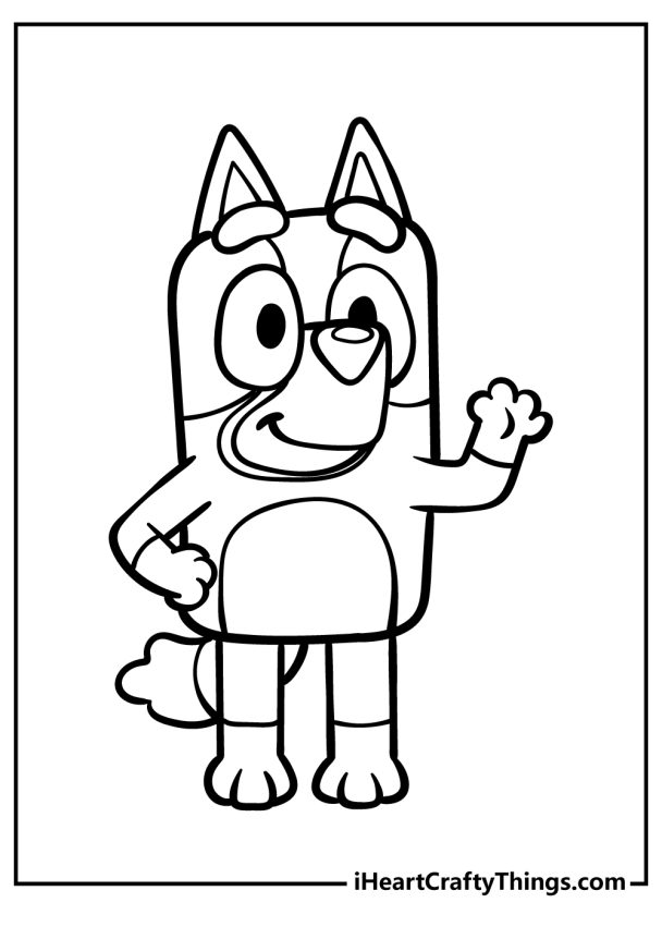 Bluey Coloring Pages Chilli