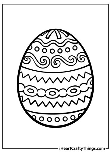 30 Easter Egg Coloring Pages (100% Free Printables)