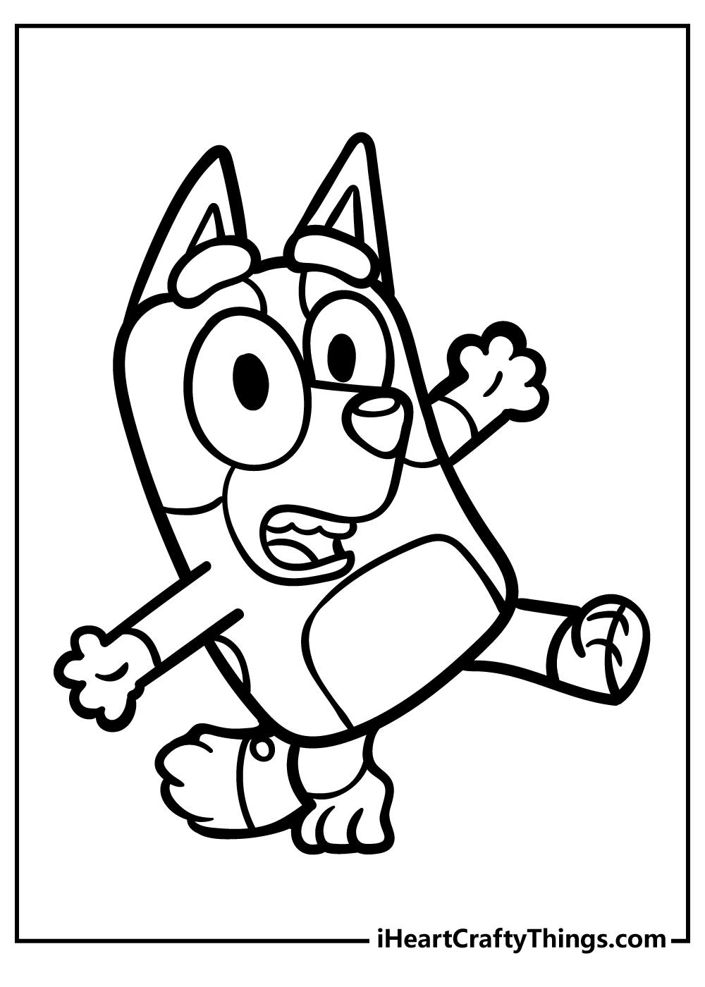 coloring pages of bingo bluey