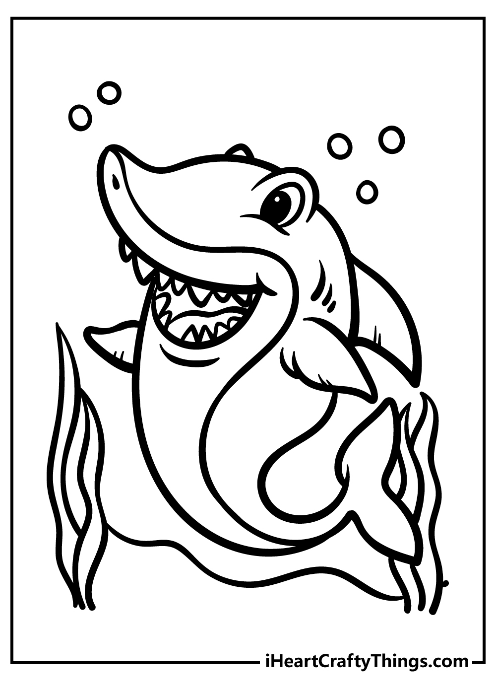 Shark coloring pages free printable