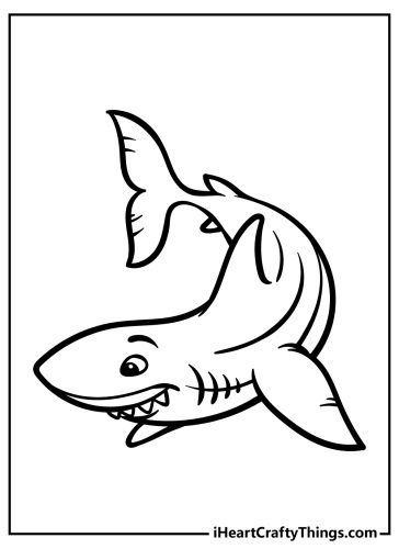 35 Shark Coloring Pages (100% Free Printables)