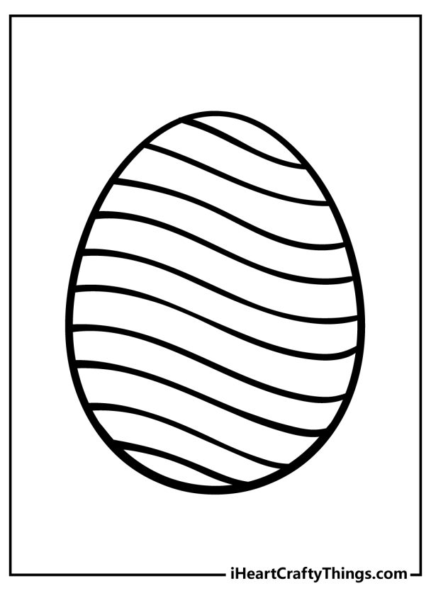 40 Easter Egg Coloring Pages (100% Free Printables)