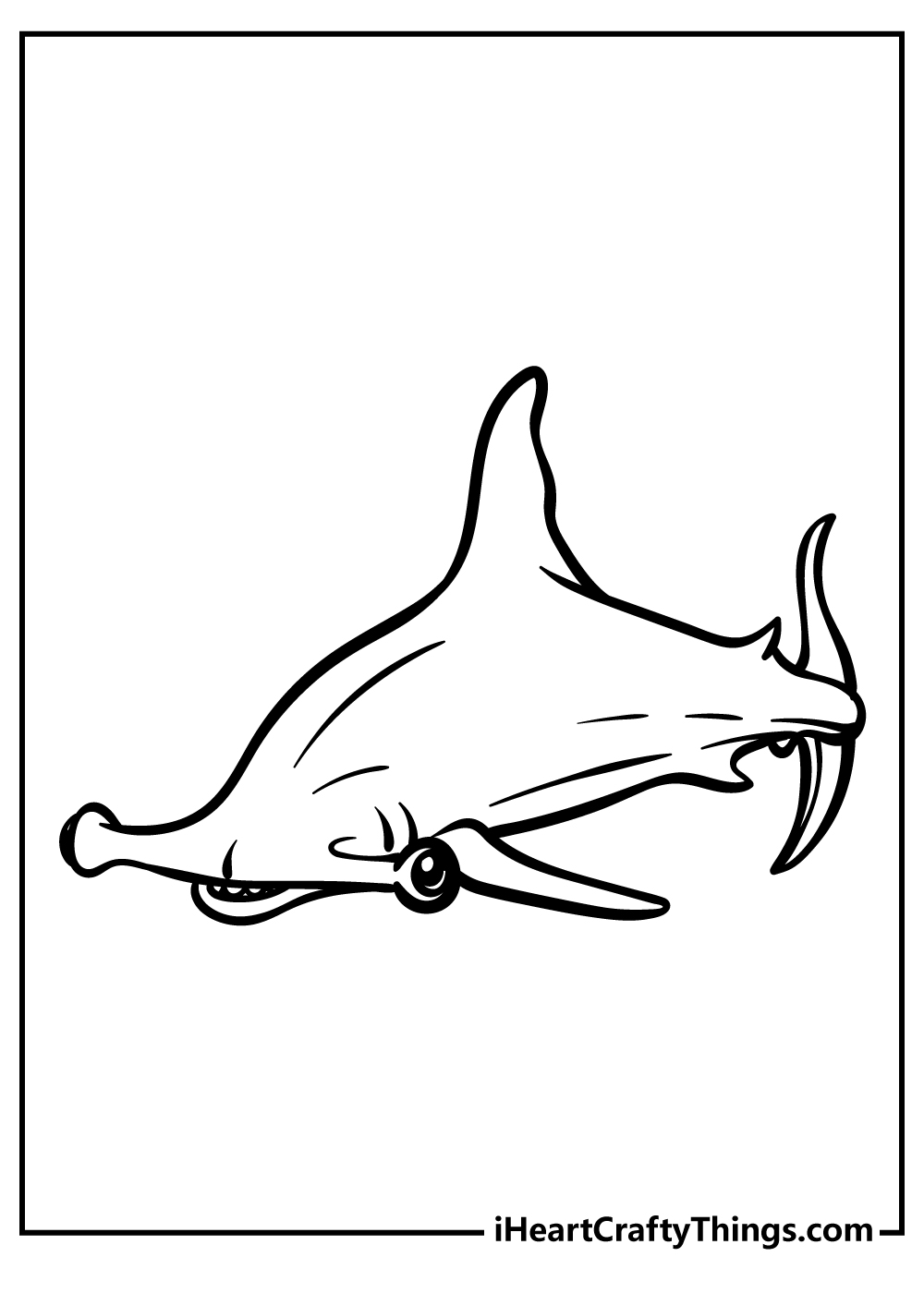 shark fin coloring pages