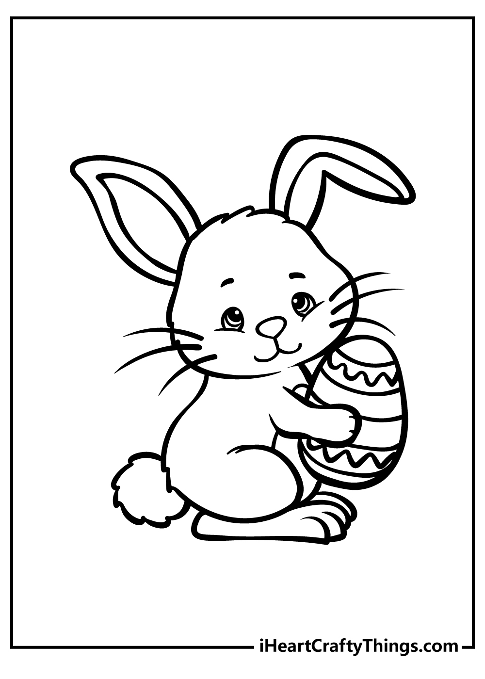 Easter Bunny coloring pages free printable