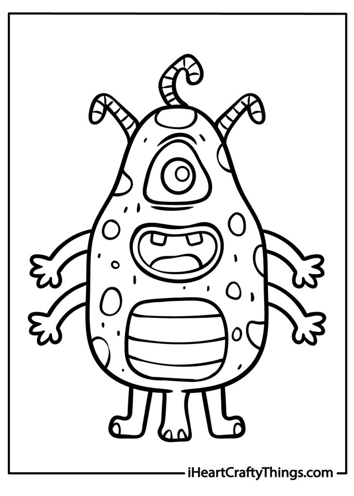 17 Alien Coloring Pages (100% Free Printables)