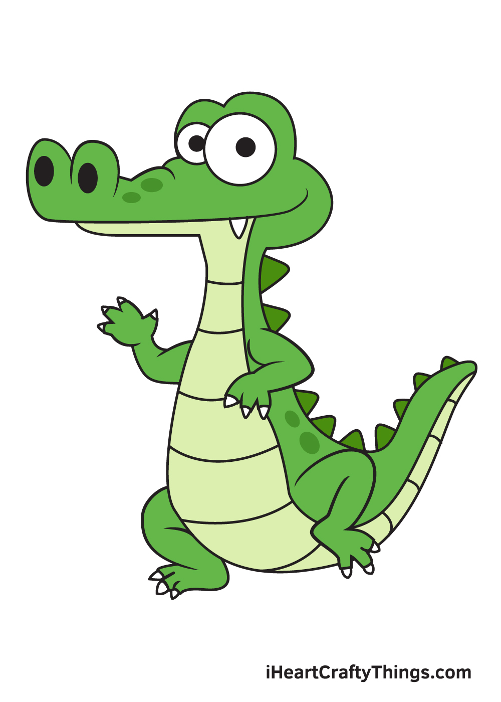 Alligator Drawing — How To Draw An Alligator Step By Step