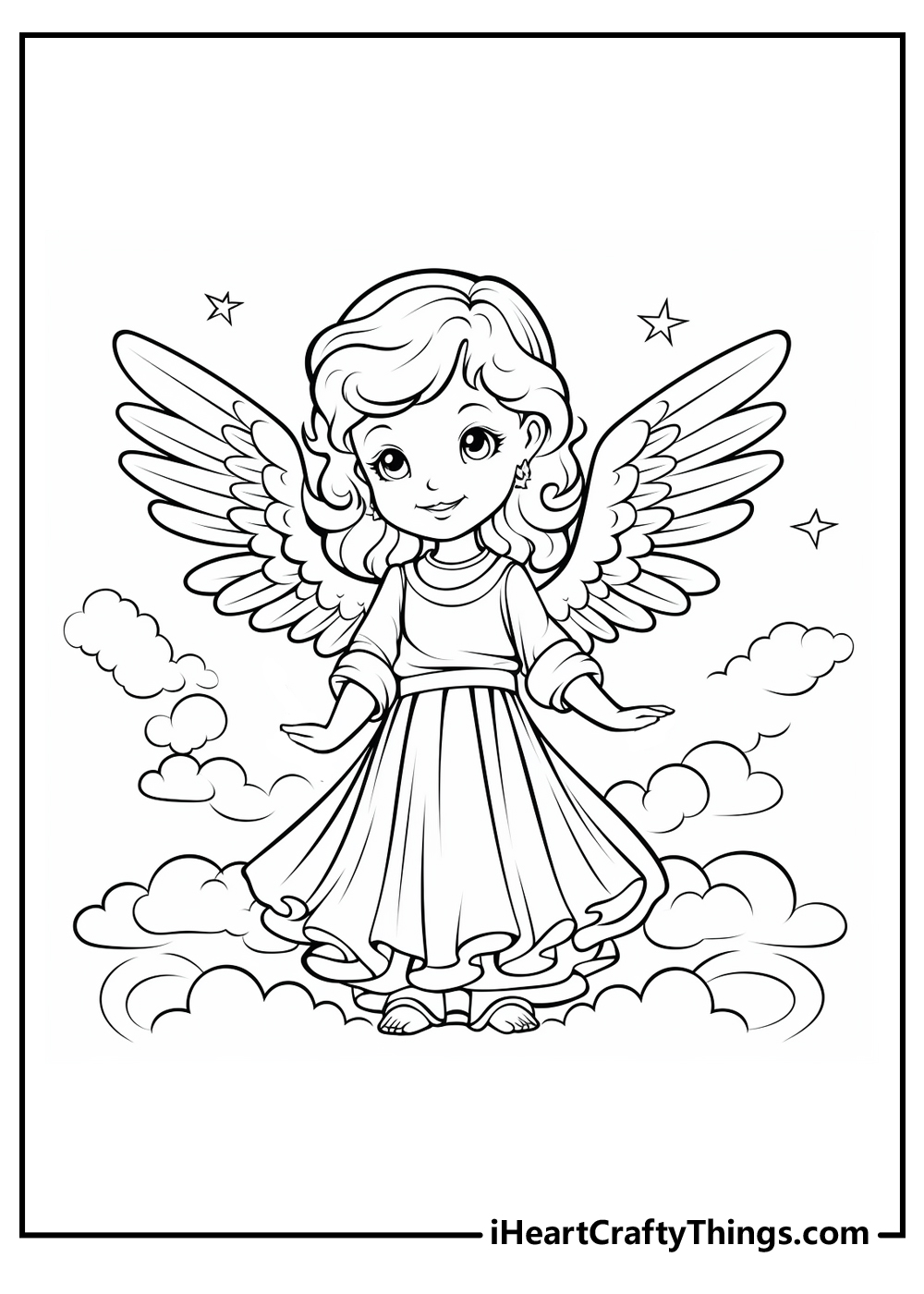 little angels coloring pages