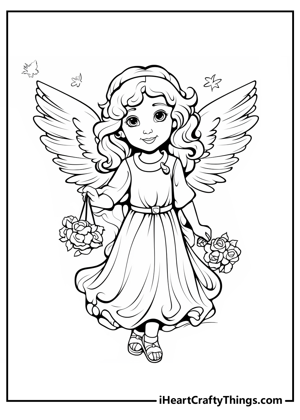 angels coloring pages for adults