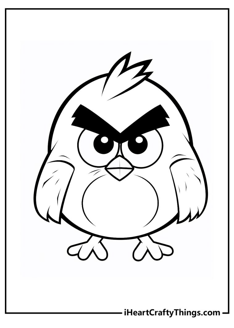 15 Easy Angry Birds Coloring Pages (Free Printable PDFs)