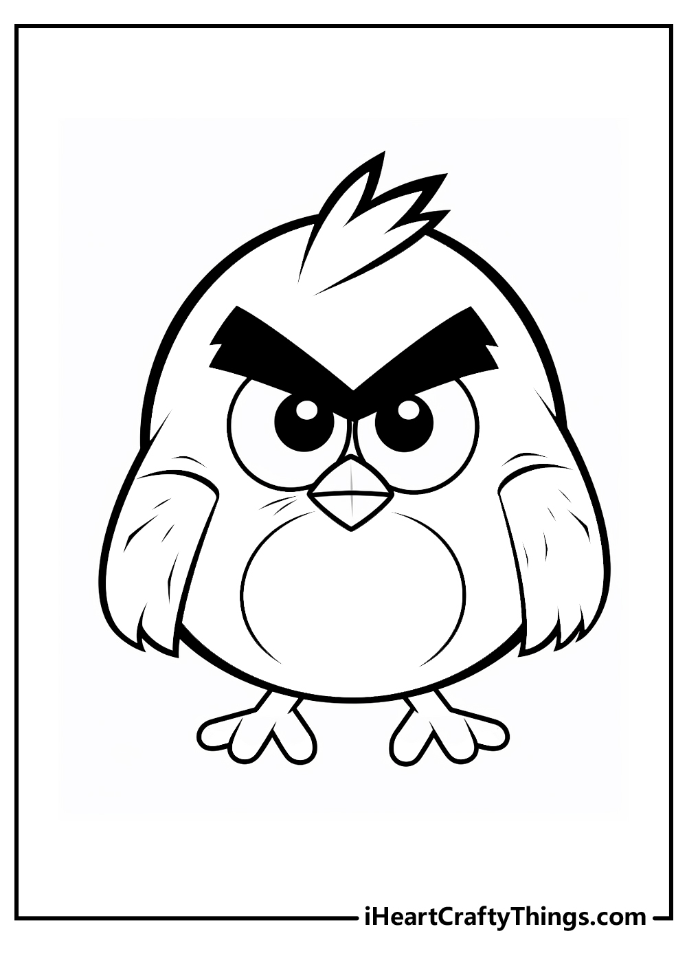 angry bird coloring printable for kids