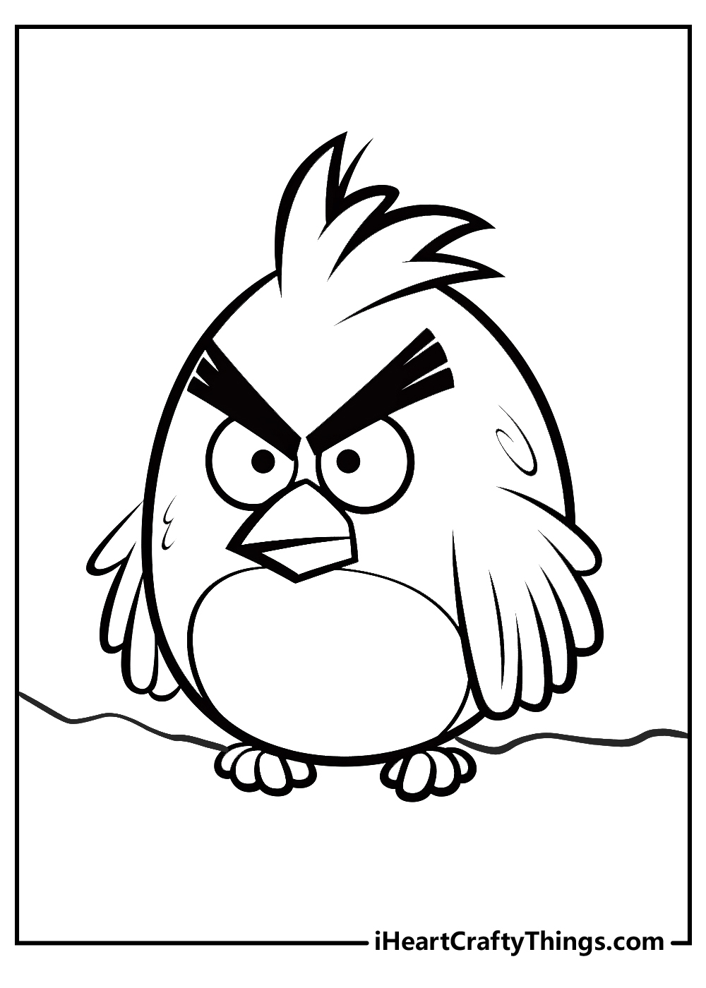 coloring angry bird pdf sheet