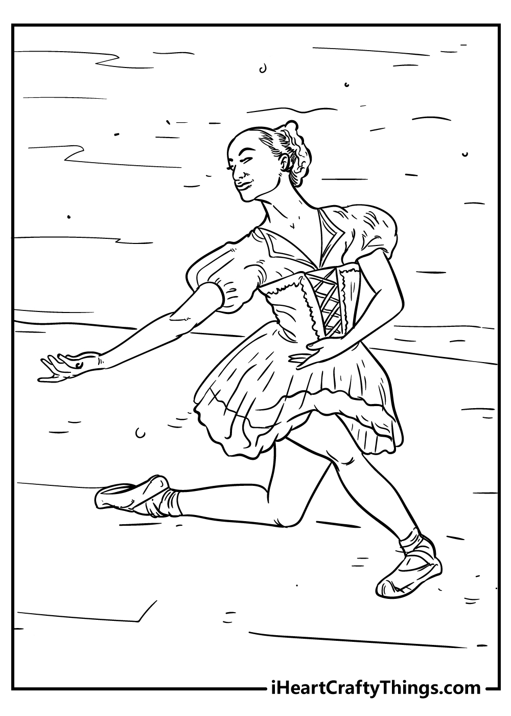 Coloring Pages Realistic Ballet