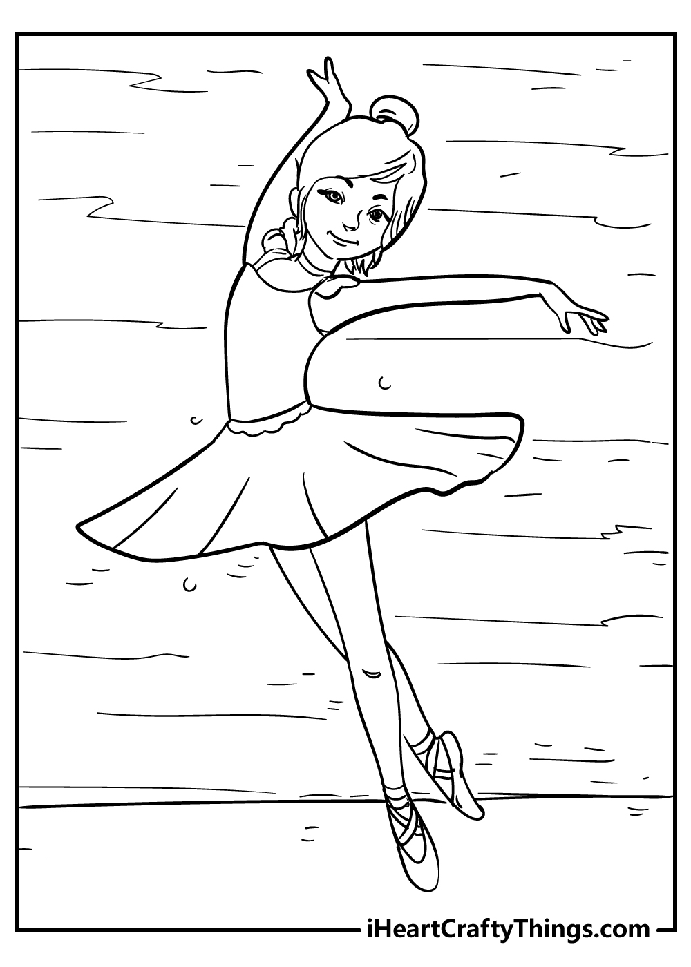 cute little ballerina coloring pages free printables