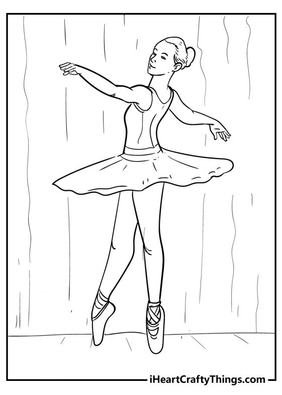 Ballet Coloring Pages (100% Free Printables)