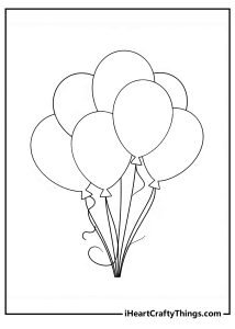 Balloons Coloring Pages (100% Free Printables)