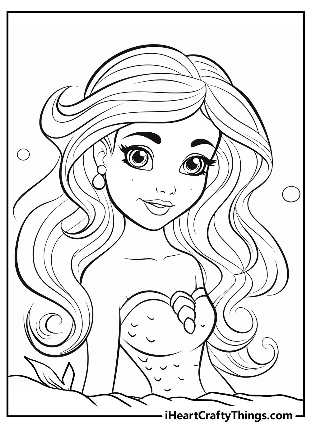 barbie mermaid coloring pages for kids
