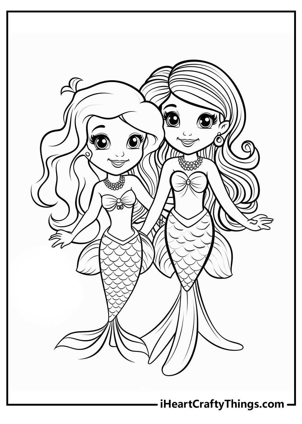 coloring barbie mermaid pages for kids