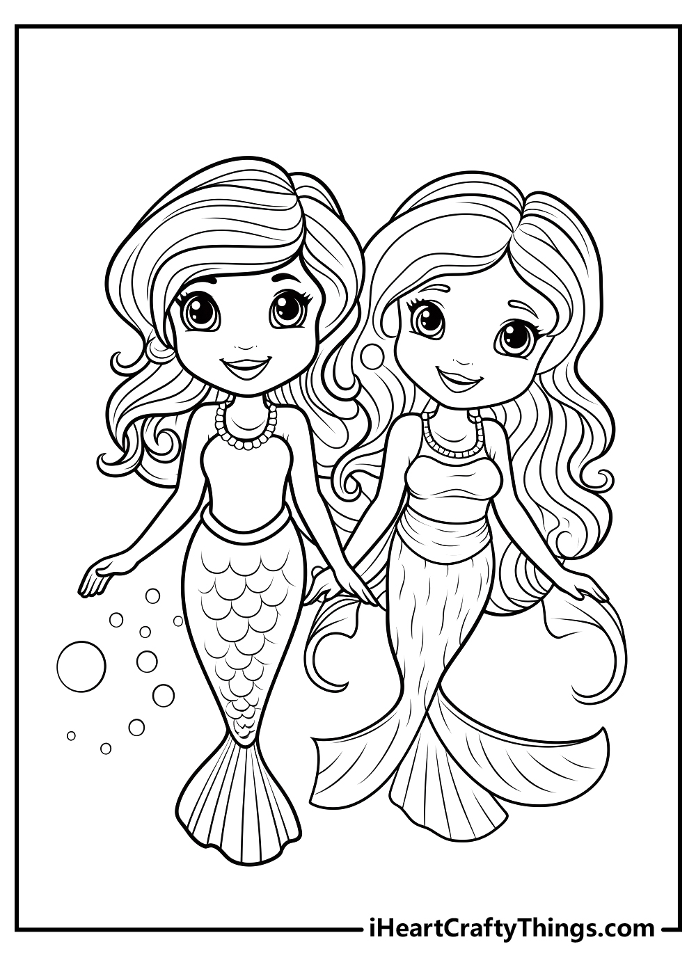 free coloring barbie mermaid pages