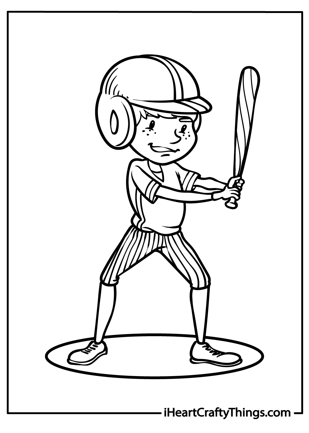 Baseball gear coloring pages: Balls & bats, mitts & hats - Print Color Fun!