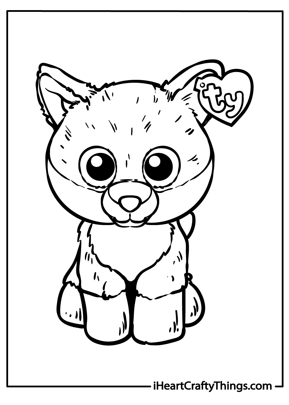 Original Beanie Boos Coloring Pages for Kids