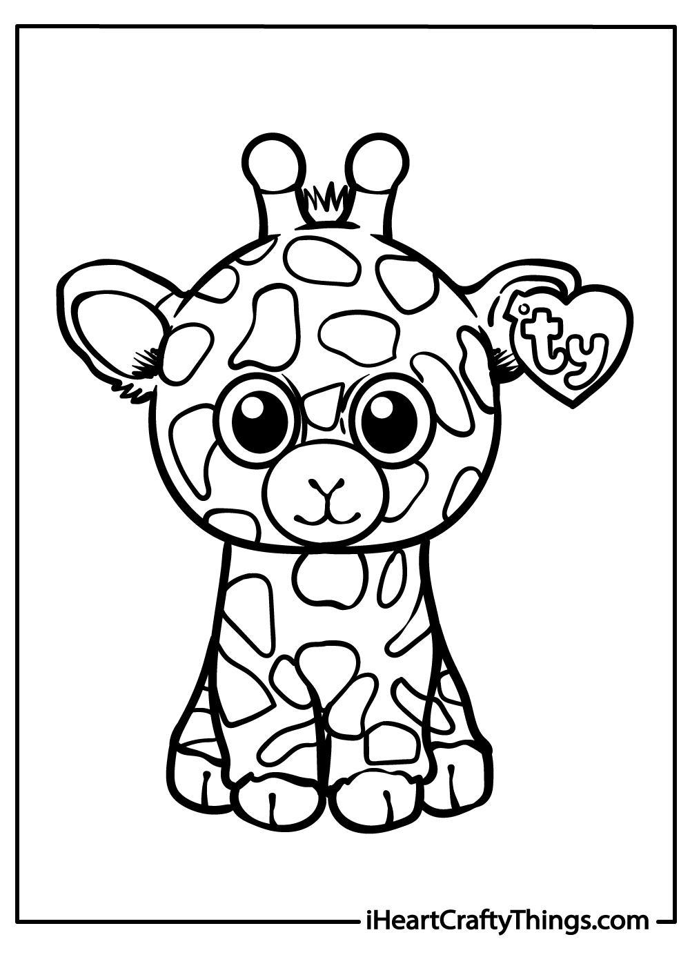 Beanie Boos Coloring Sheet for Kids