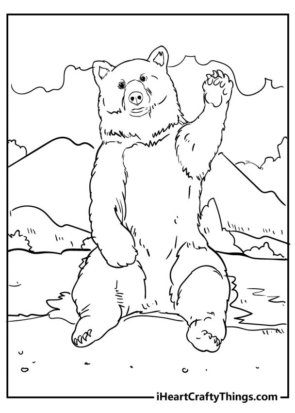 30 Bear Coloring Pages (100% Free Printable)