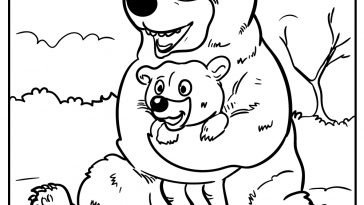 bear coloring images