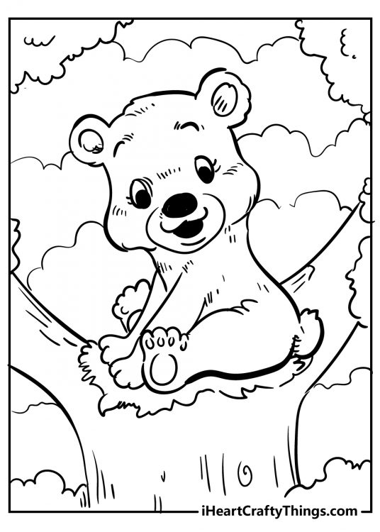 30 Bear Coloring Pages (100% Free Printable)
