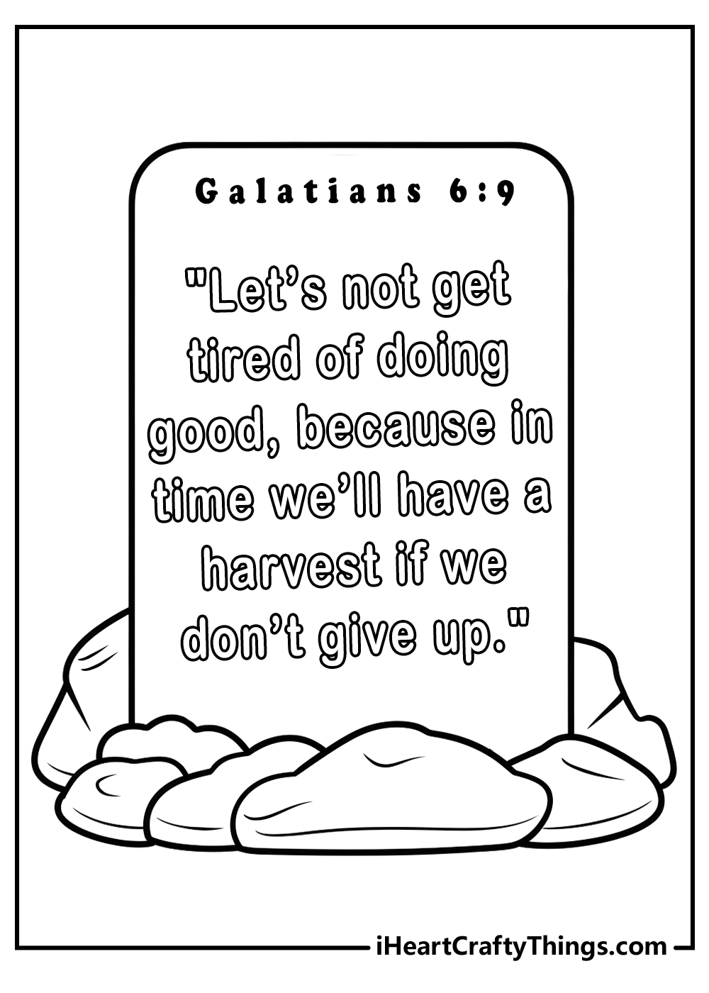 famous bible verse coloring page