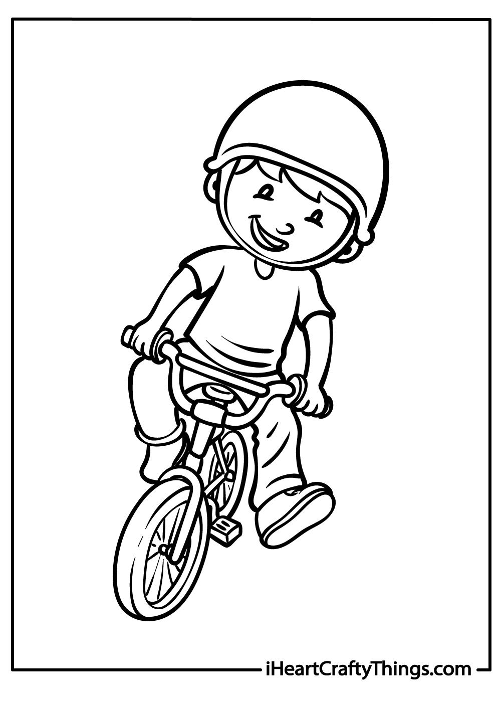 bike safety coloring pages