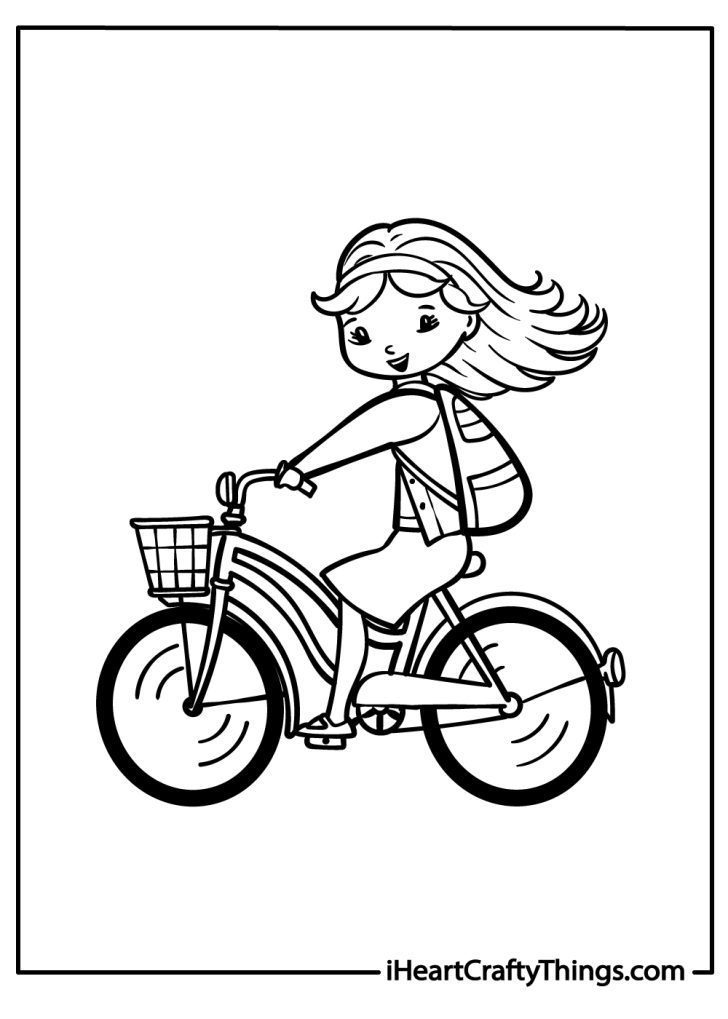 15 Bicycle Coloring Pages (100% Free Printables)