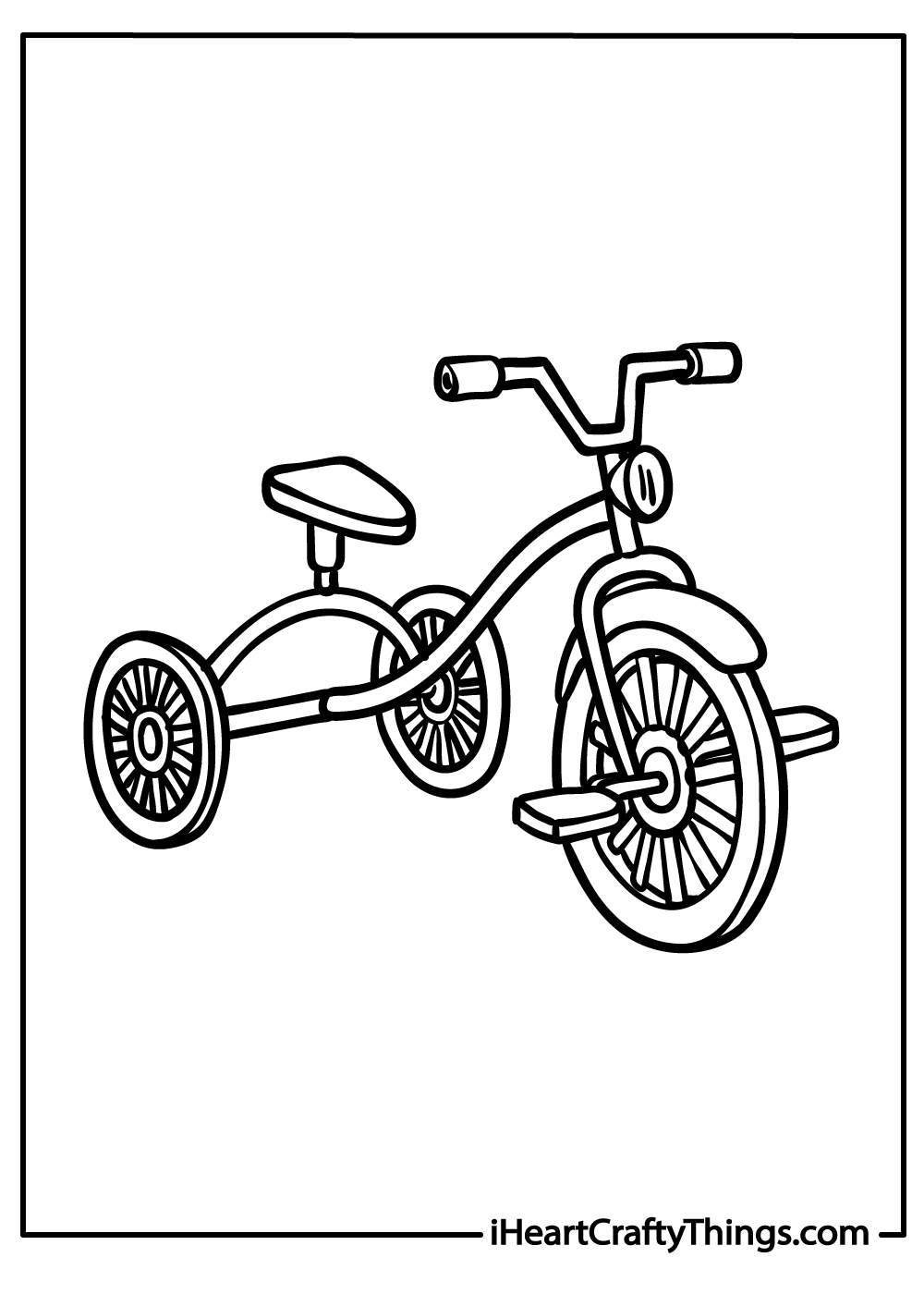 retro bicycle coloring pages