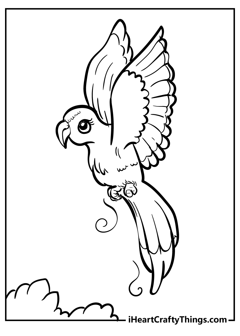 free coloring pages of birds for kids