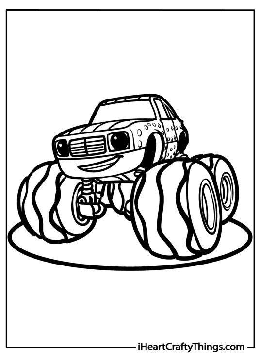 Blaze coloring pages