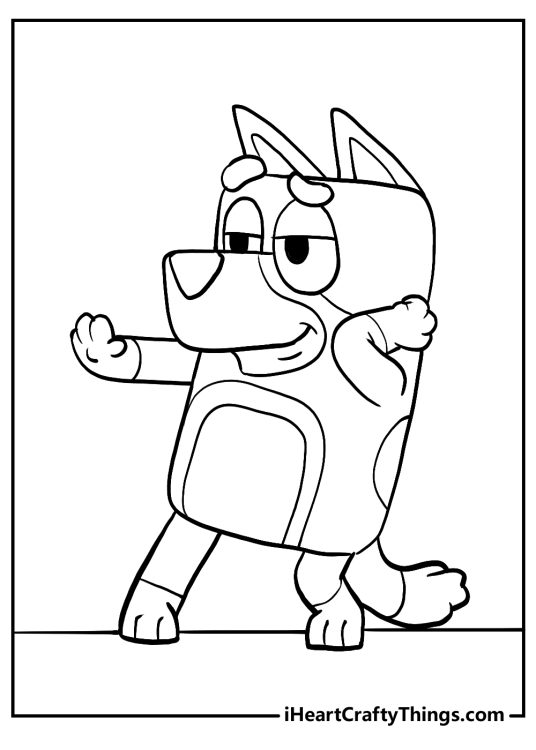 All New Bluey Coloring Pages 2024 (100% Free Printables)