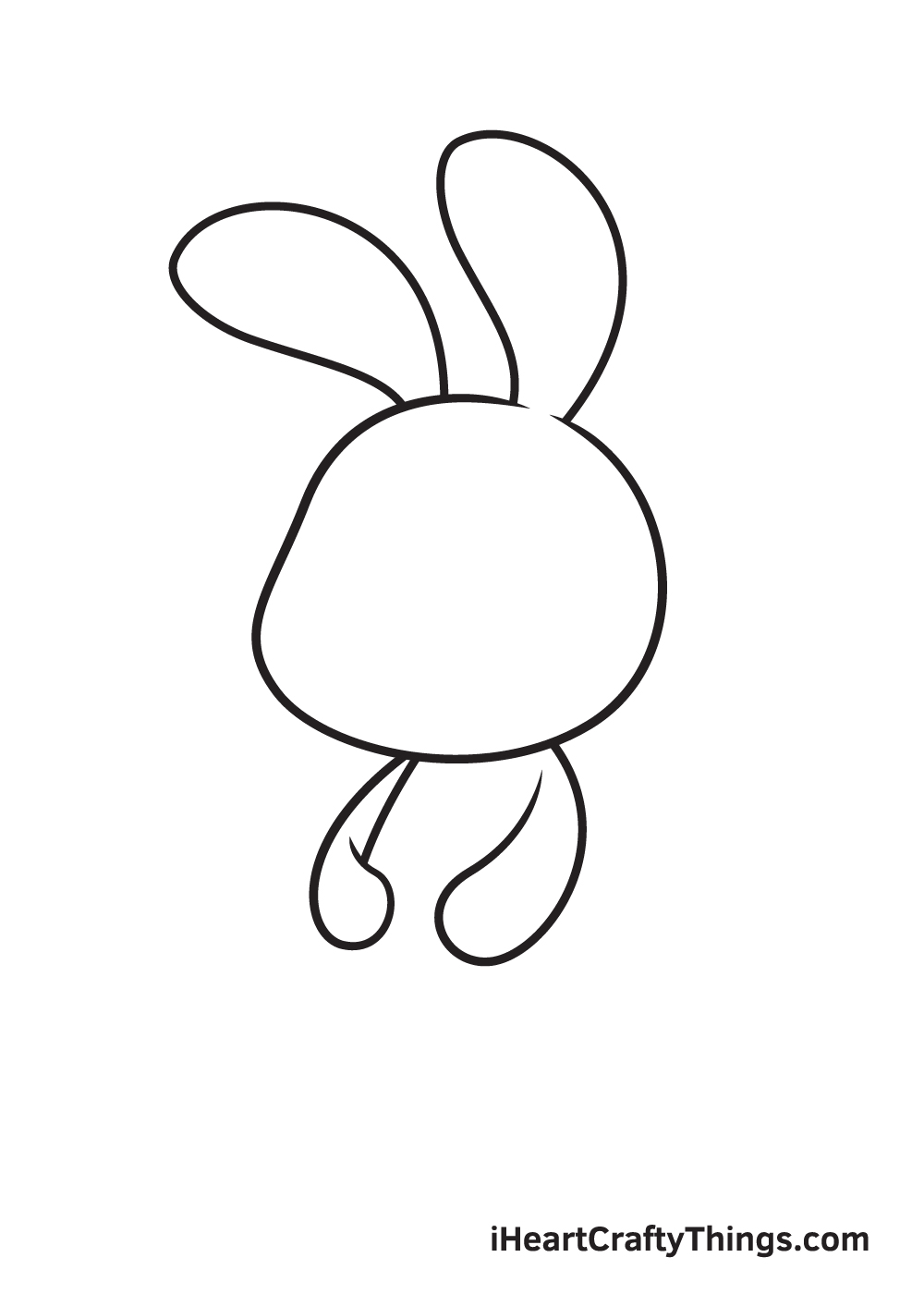 Vẽ chú thỏ - Bước 3