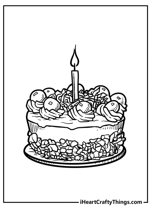 Cake Coloring Pages (Updated 2022)