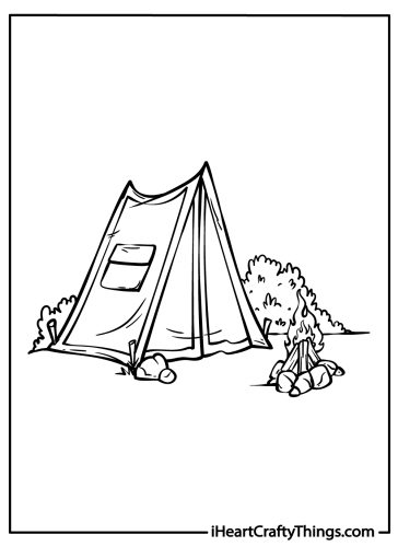 25 Camping Coloring Pages (100% Free Printables)