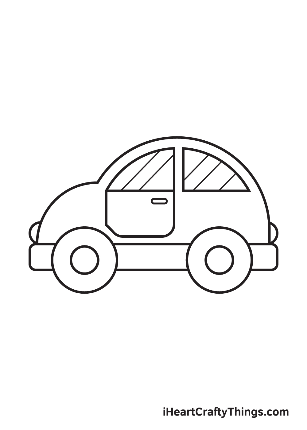 car drawing – step 9