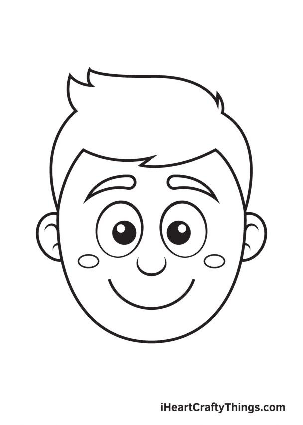 Cartoon Face Drawing - How To Draw A Cartoon Face Step By Step