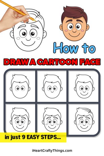 Cartoon Face Drawing - How To Draw A Cartoon Face Step By Step