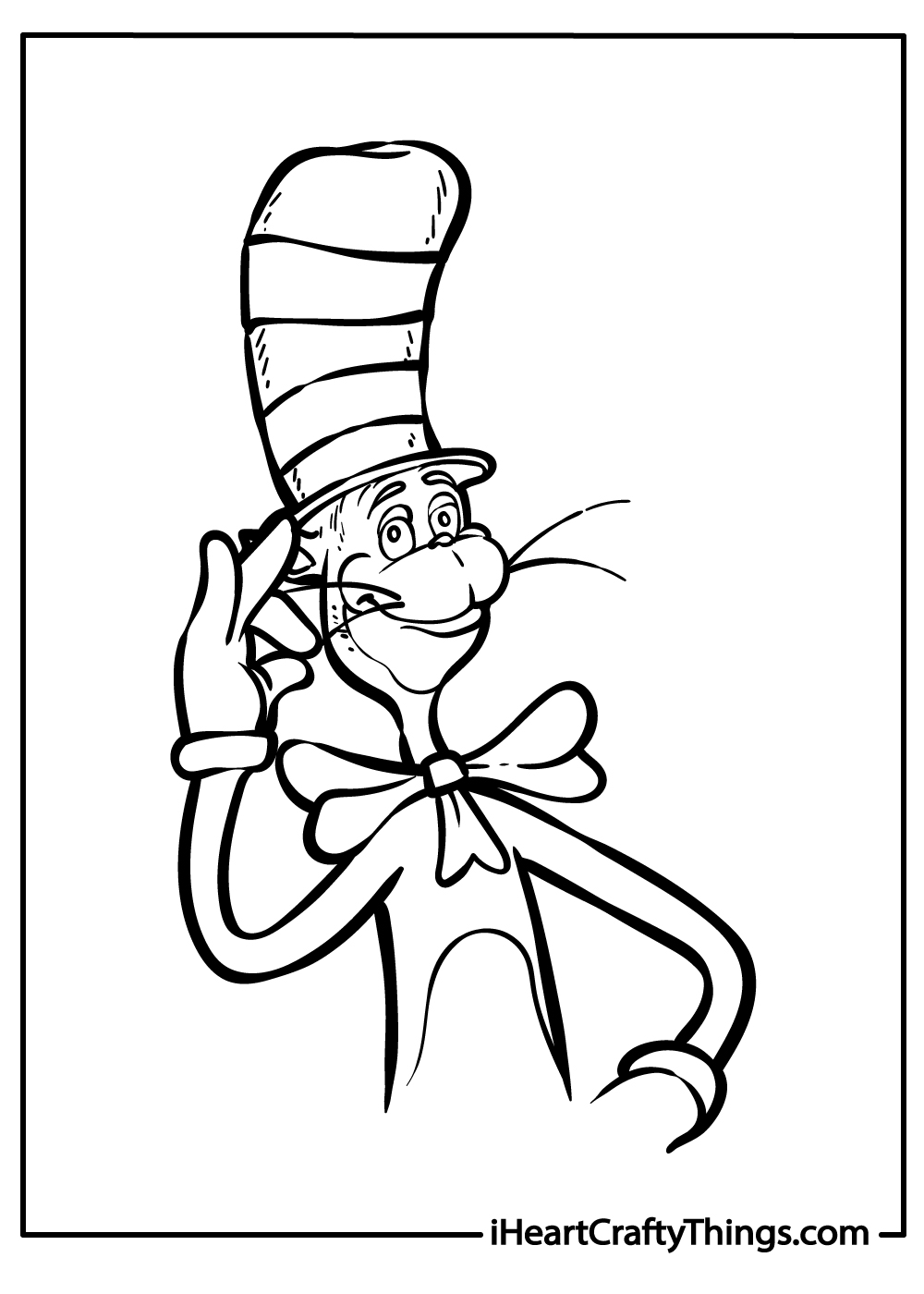 Cat in the Hat Coloring Pages for Kids