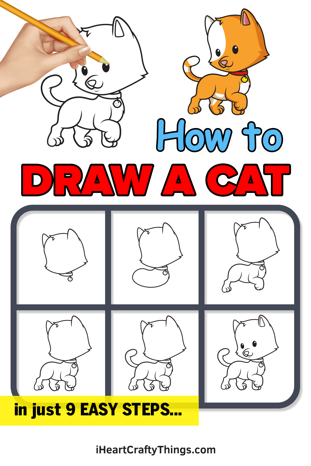 how do you draw a cat