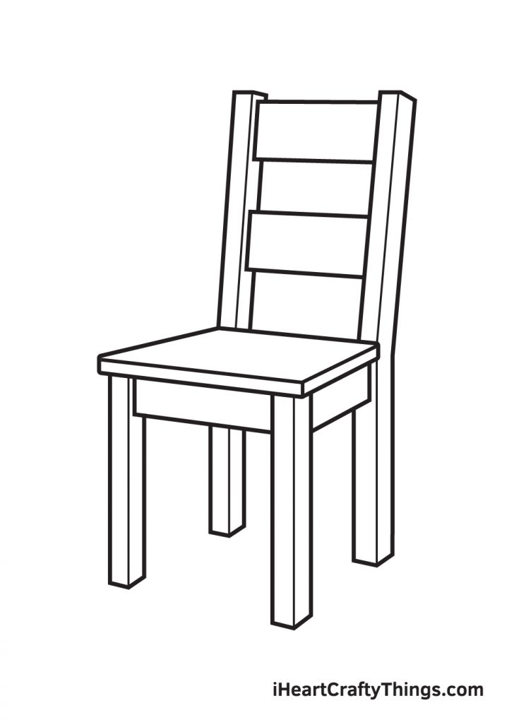 Chair Drawing — How To Draw A Chair Step By Step